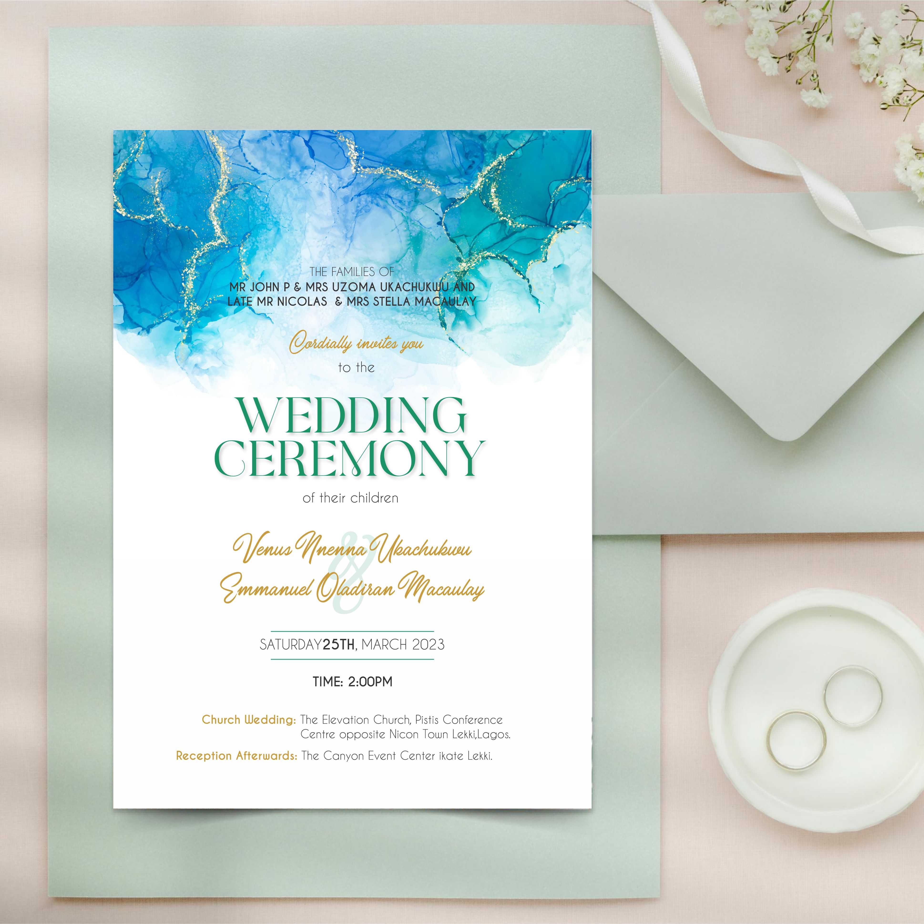 invitation card printing in lagos nigeria