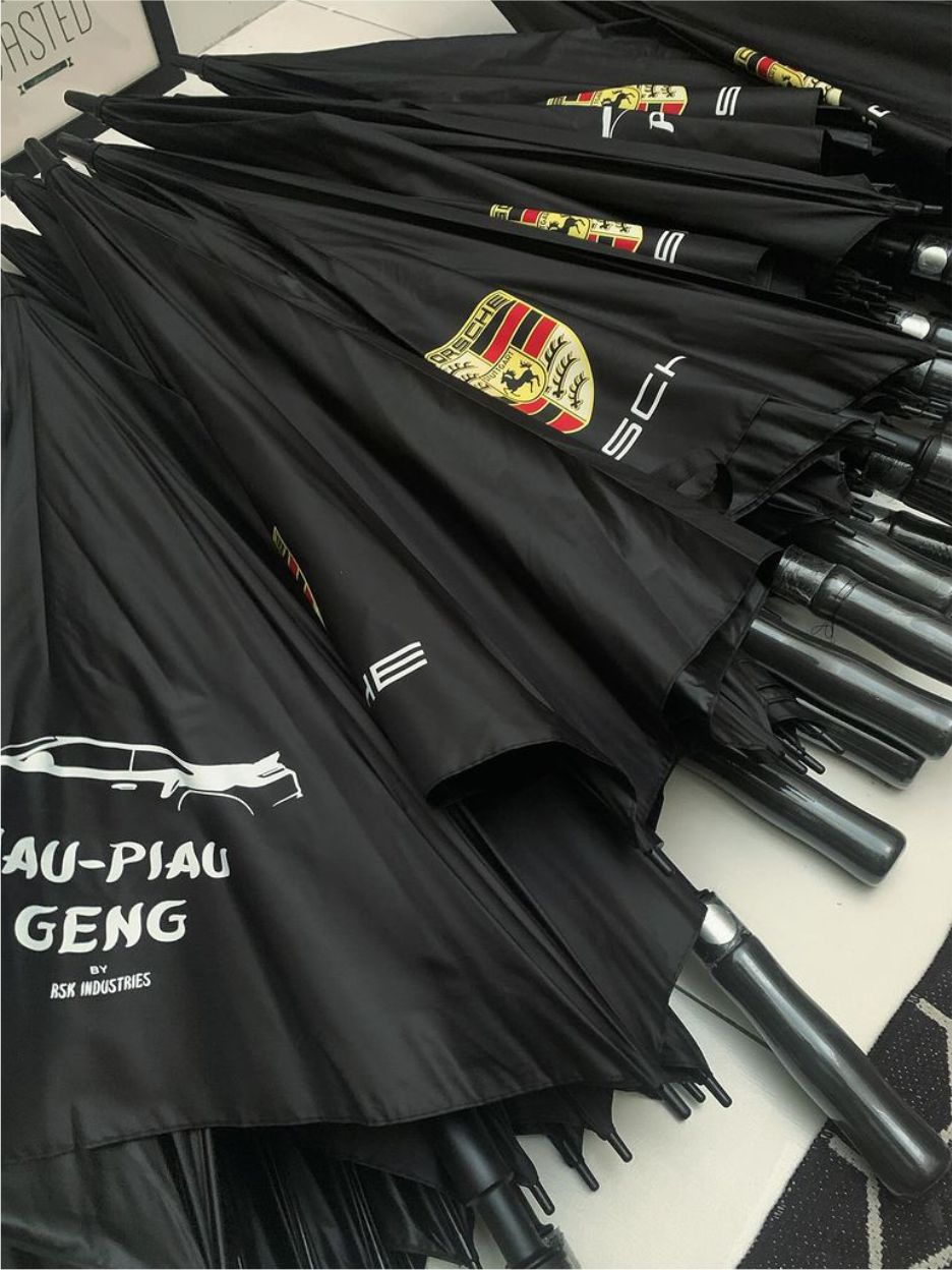 custom branded umbrella print