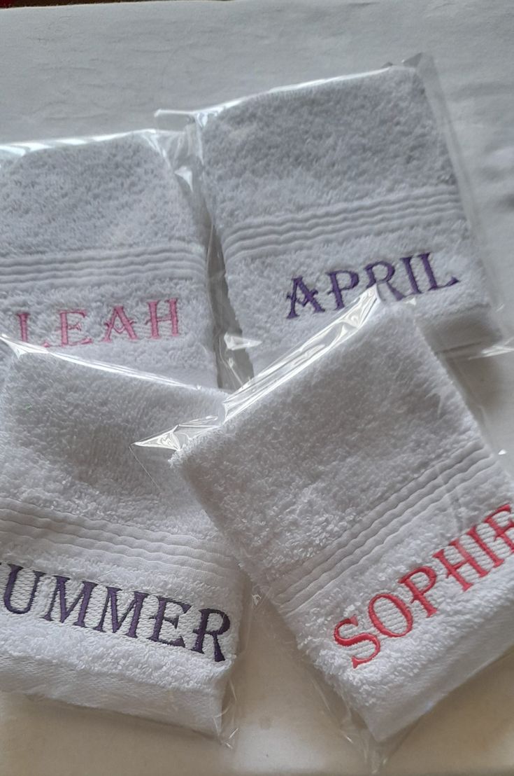 embroidered face towel printing in lagos nigeria