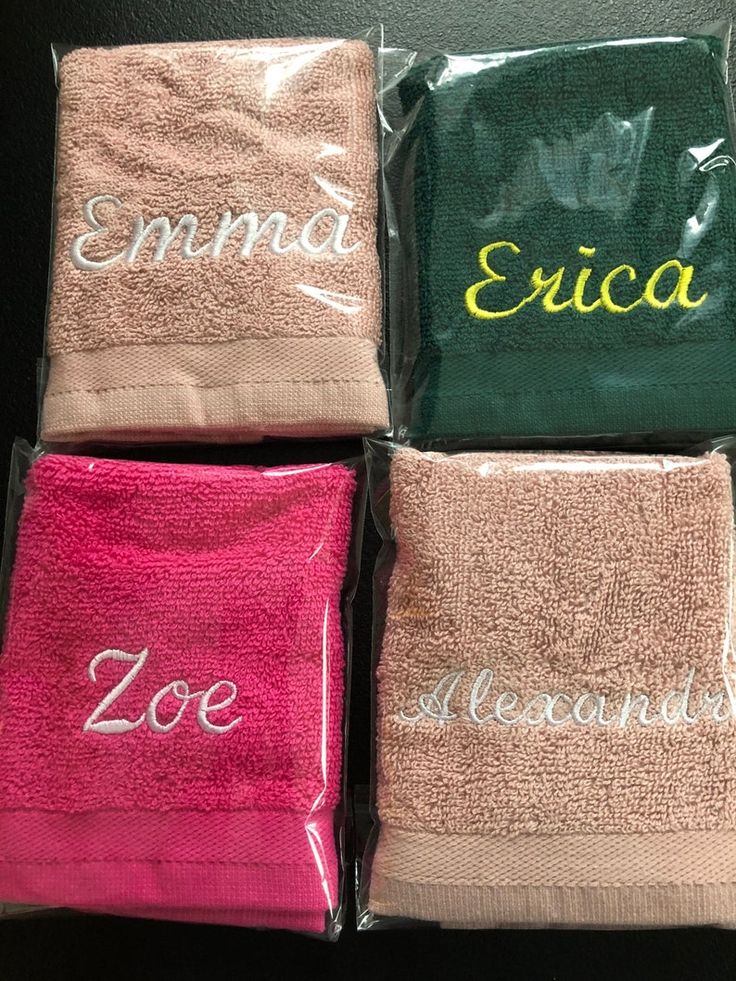 embroidered face towel printing near me