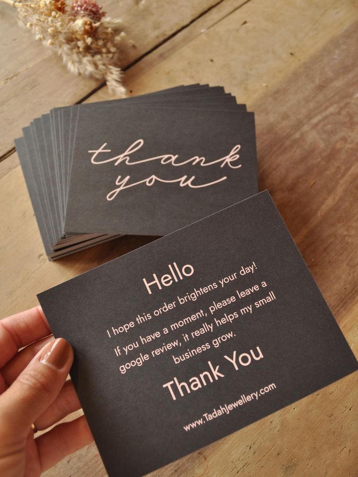 business customer thank you card printing in nigeria