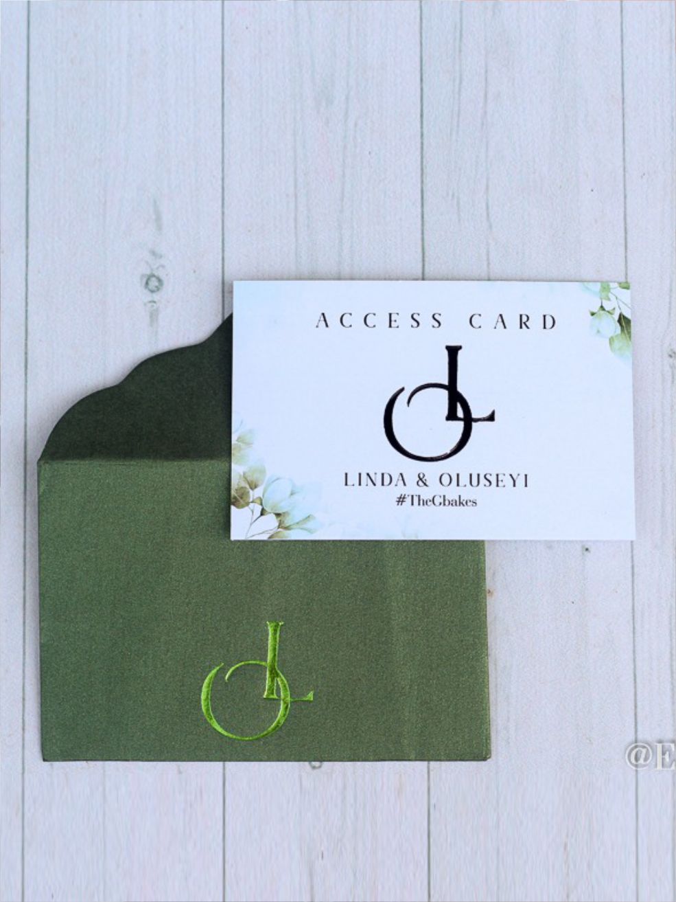 custom wedding access card printing